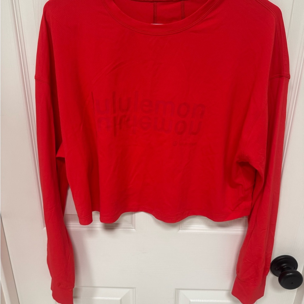 lululemon athletica Love Red Muscle Love Long-Sleeve Shirt *Motif